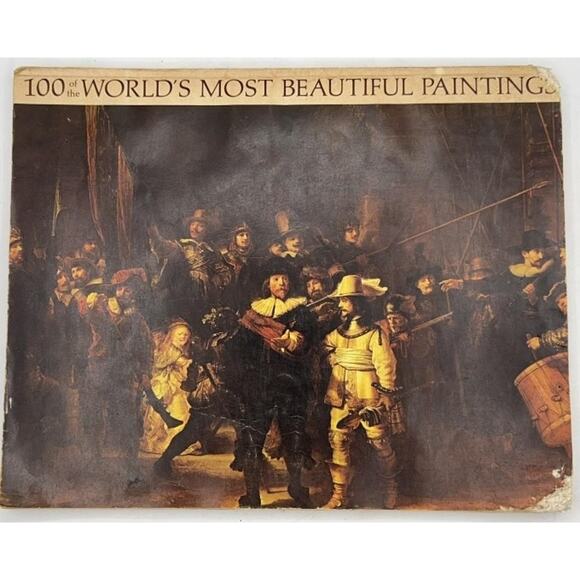 100 of the World’s Most Beautiful Paintings – Vintage Oversized Art Book - Picture 1 of 13